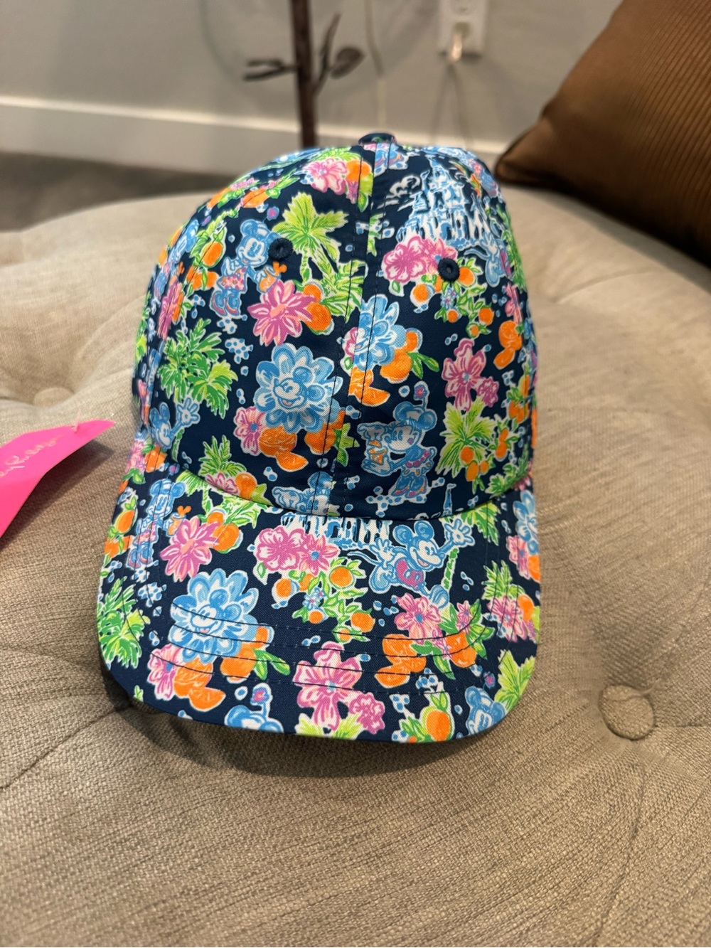 Lilly Loves Disney Run Around Hat in Aegean Blue NWT